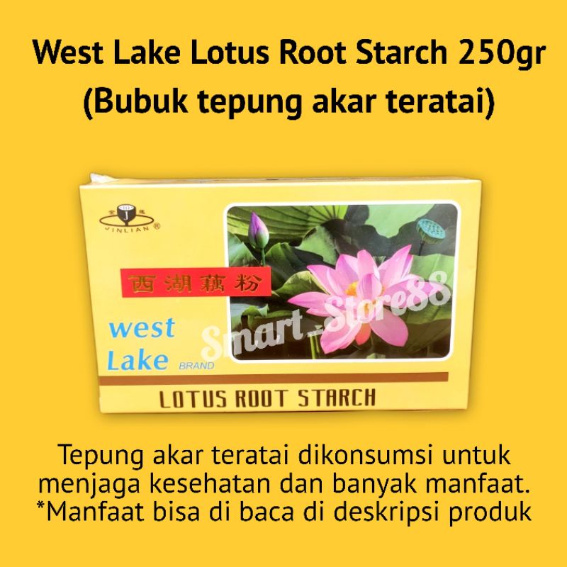 

WEST LAKE BRAND LOTUS ROOT STARCH 250GR BUBUK TEPUNG AKAR TERATAI