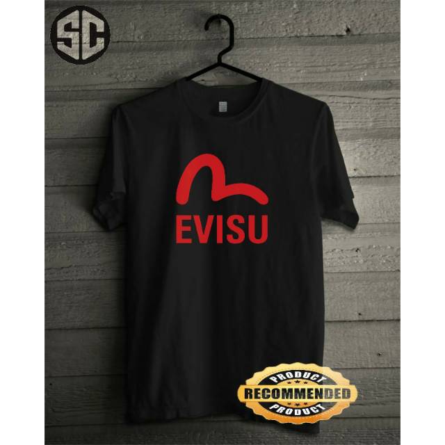 KAOS T-SHIRT EVISU SIMPEL TERLARIS