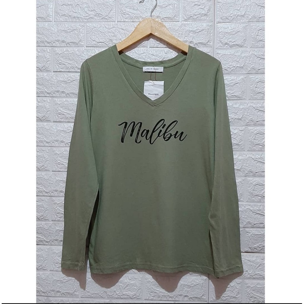 Kaos Lengan Panjang Azul By Moussy