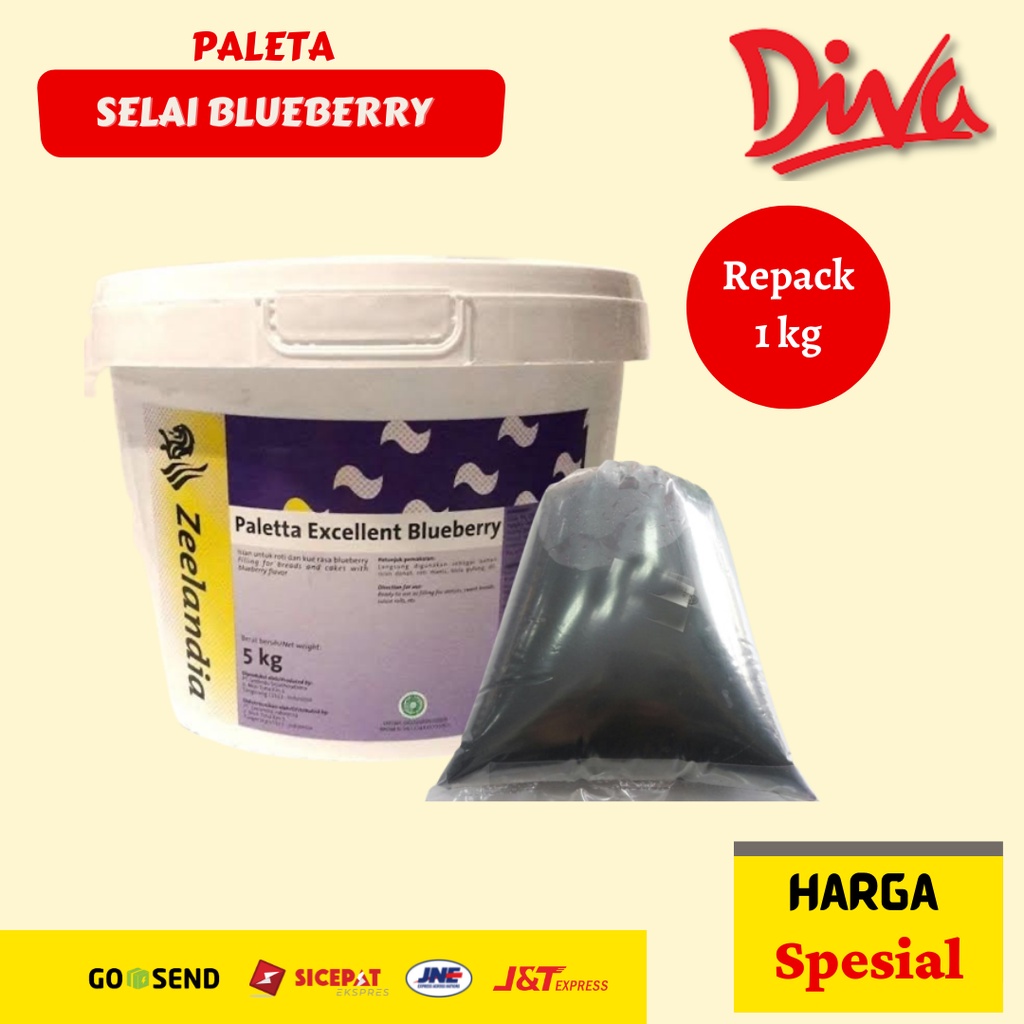 

[1kg] Paleta Selai Blueberry /isian kue rasa bluberi