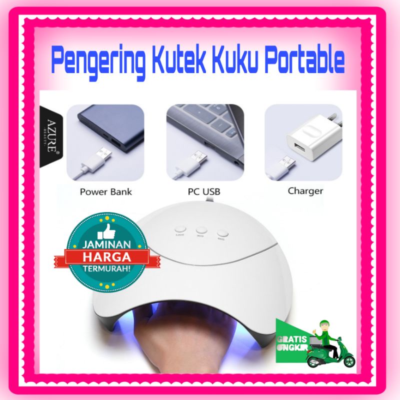 Alat Pengering Kutek Kuku Portable UV LED Nail Dryer 36 Watt