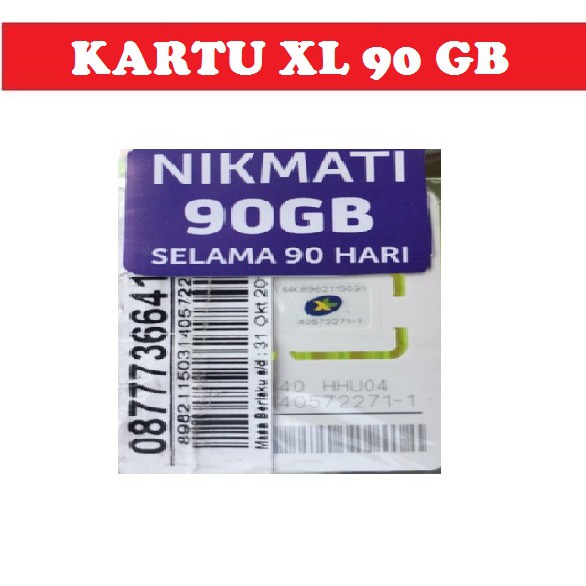 Perdana Internet XL Kuota 18GB 3 Bulan | Kartu Perdana XL 90GB 90 GB