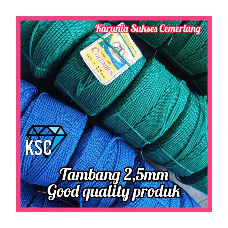 Jual TALI TAMBANG 2 5MM ROL BESAR TAMBANG 2 5MM TAMPAR TALI IKAT