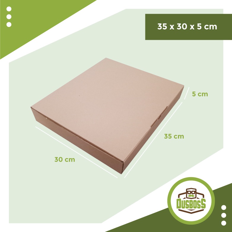 

Kardus 35 x 30 x 5 cm --Die Cut dan easy usage--