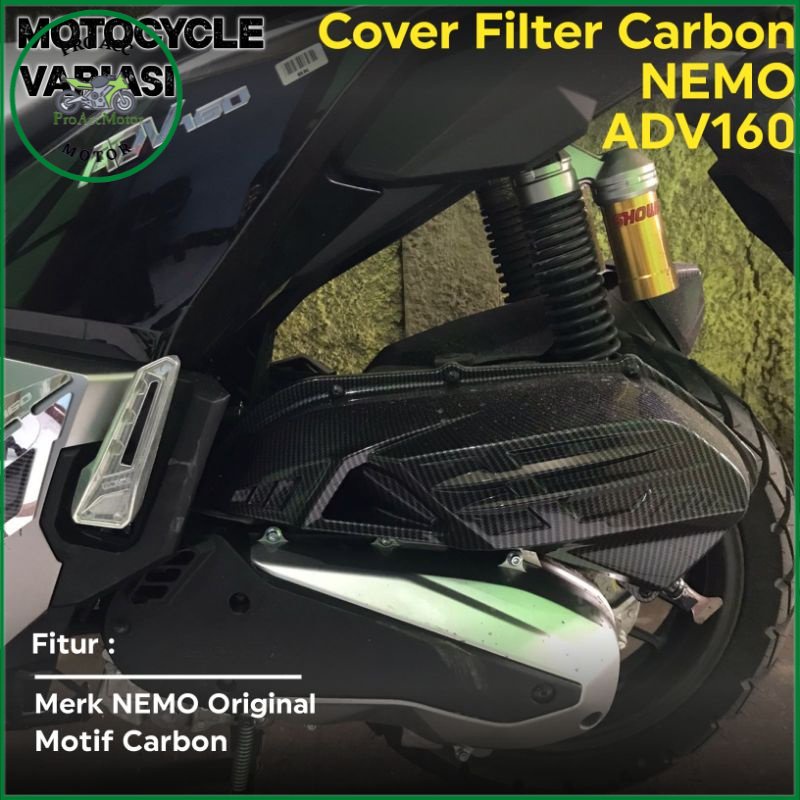 Cover Filter Carbon ADV 160 Nemo Cover Tutup Filter ADV 160 Carbon Nemo (bisa cod)
