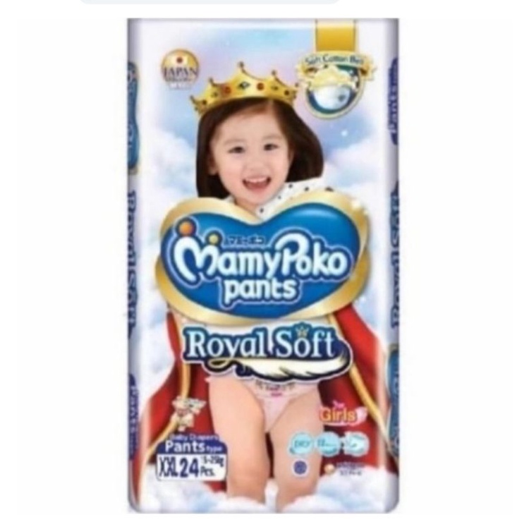 Mamypoko Pants Royal Soft Girls XXl 24 Pampers  Mamypoko Celana XXl24