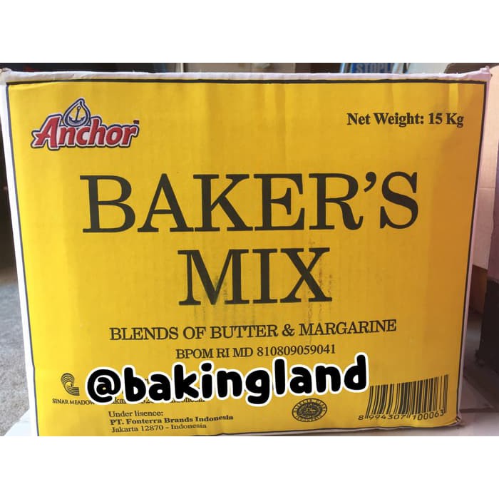 

Bakers mix Butter blended 15kg khusus sameday