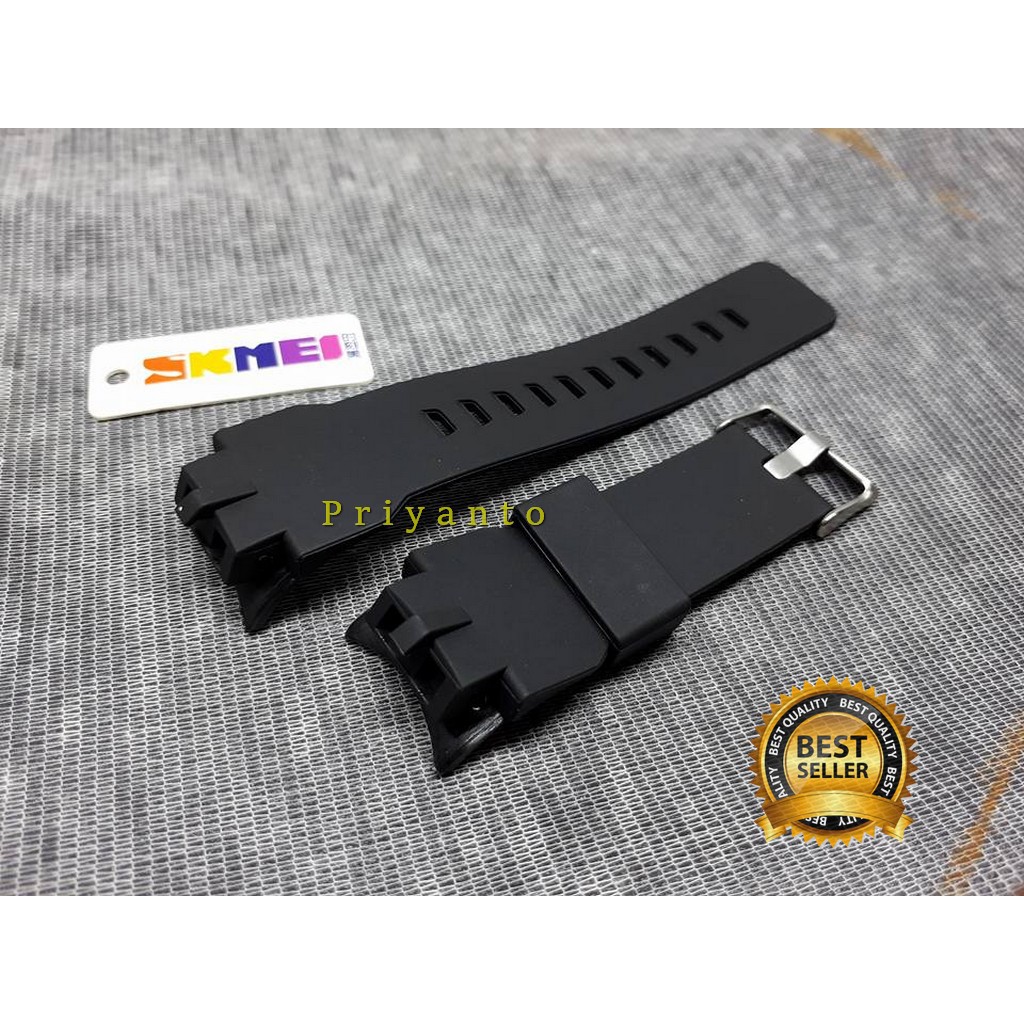 Strap tali jam tangan SKMEI 1273 DG 1273 Hitam rubber watch