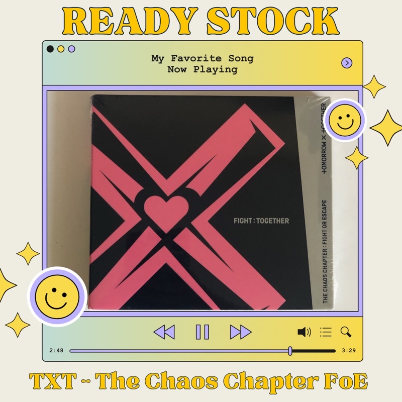 [READY] TXT THE CHAOS CHAPTER FIGHT OR ESCAPE WEVERSE [CEK DESKRIPSI] EMBLEM BADGE BENEFIT PREORDER 