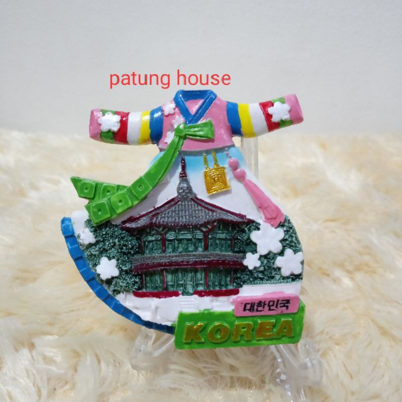 Jual Fridge Magnet Tempelan Kulkas Souvenir Negara Korea Baju Hanbok