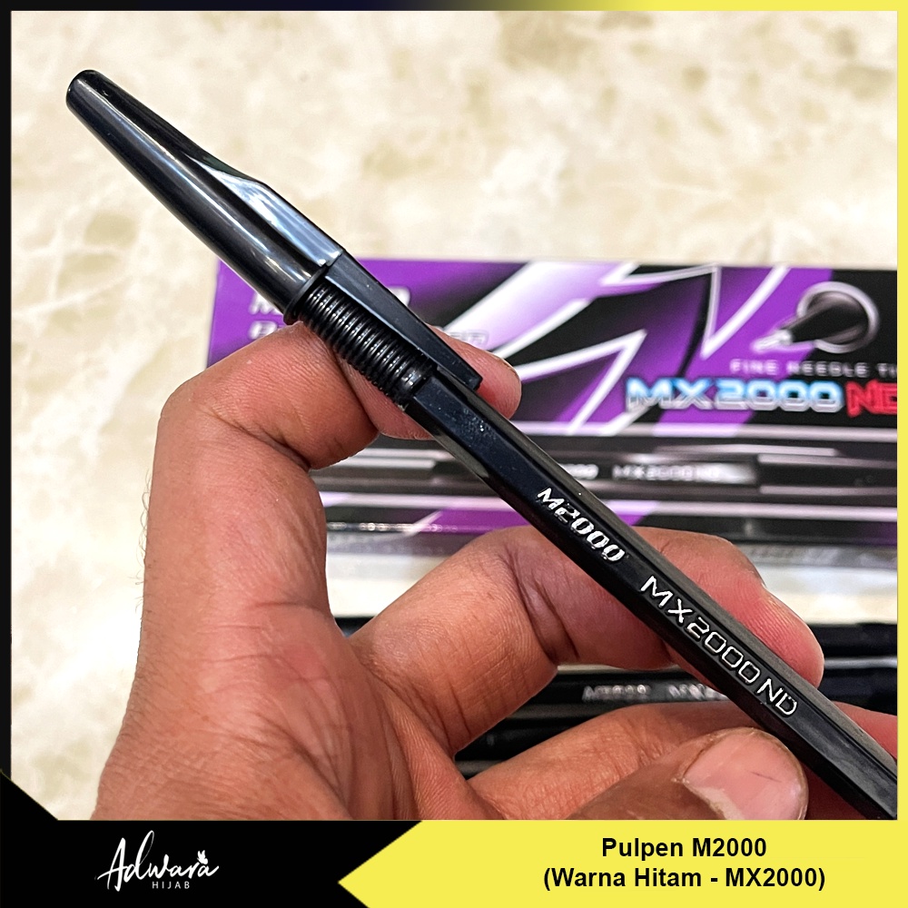 Pulpen Hitam M2000 / Pena MX2000 ND Sekolah / Alat Tulis Kantor (Satuan)