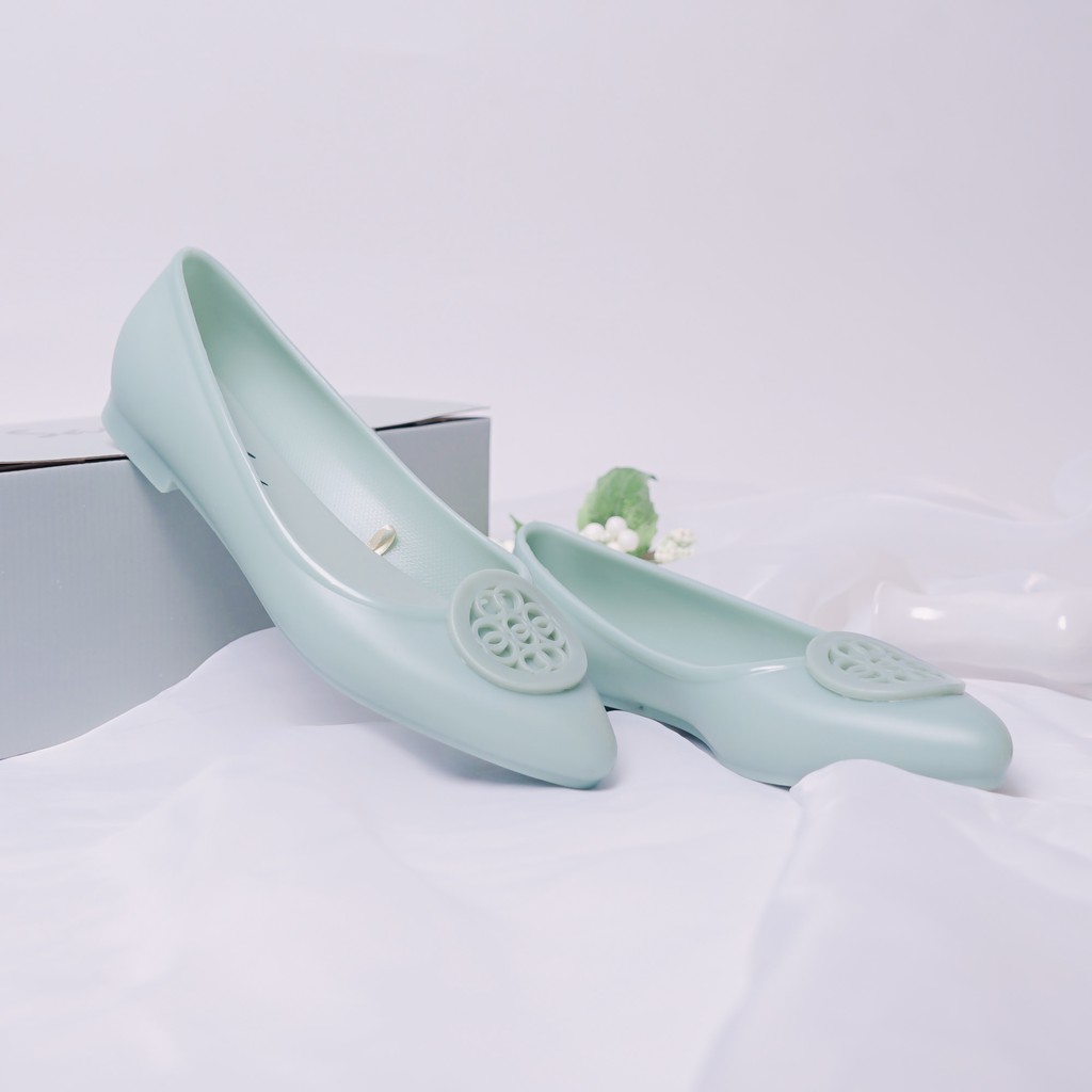 Sara Sara Gucci Flat shoes jelly sepatu jelly wanita kekinian sepatu jelly kerja