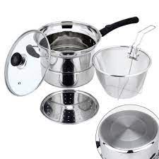 Panci Korea Serbaguna / Deep Fryer 22 Cm Multifungsi 3 in 1 / Panci Gagang Panjang