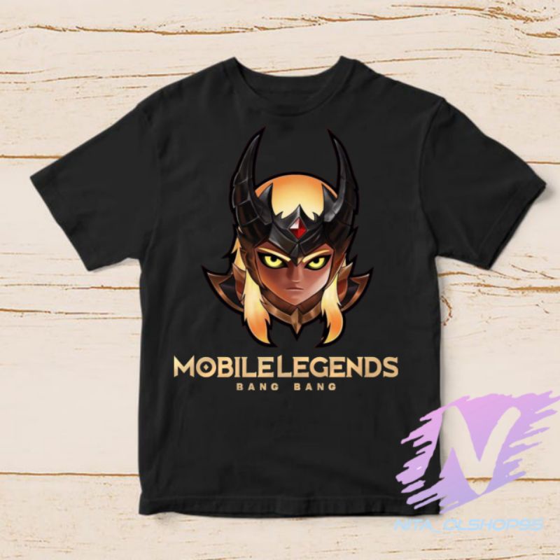 baju anak kaos anak mobile legends hero leomord