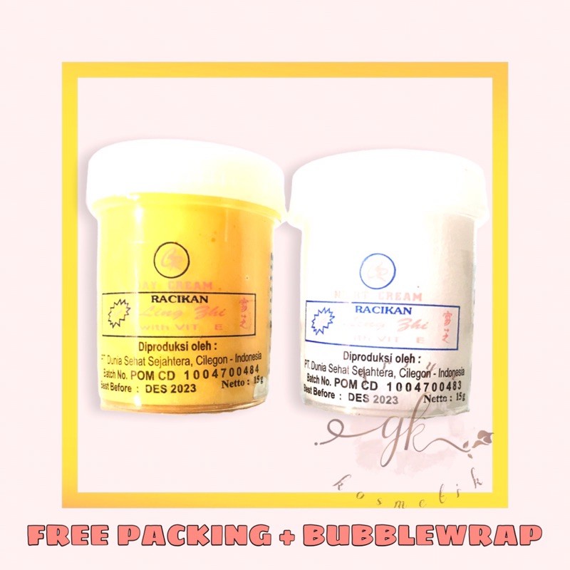 ✨GRIYA✨ ORIGINAL Cream Lingzhi | Cream Lingzhi Day Siang Cream Lingzhi Night Malam | Perawatan Wajah
