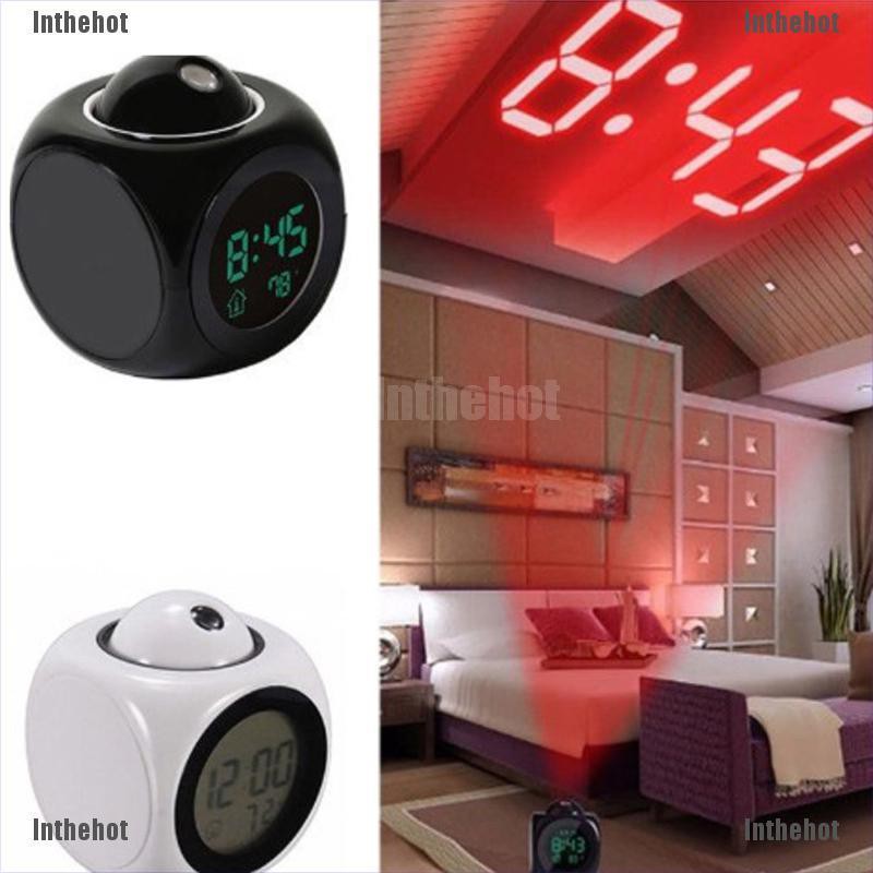 Jam Alarm Digital Multifungsi Dengan, Alarm Clock That Shines Light On Ceiling