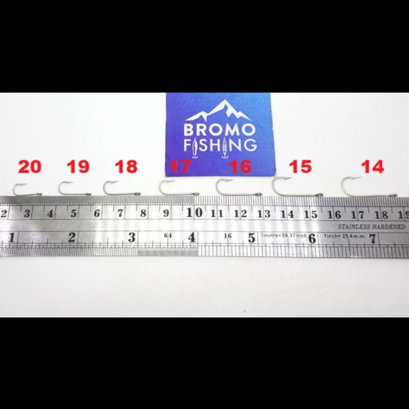 Kail MUSTAD 2335 no.17 / pancing cap kunci key brand kotak kotakan