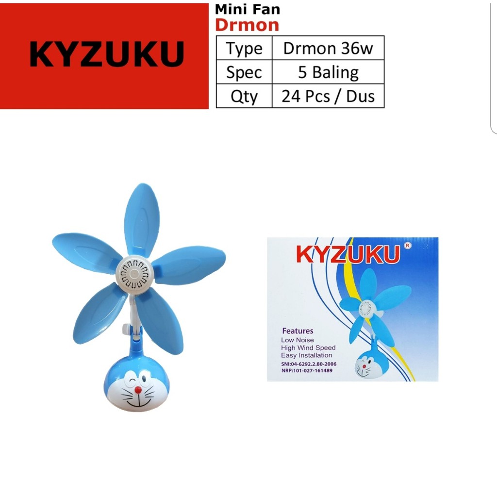 KZK Drmon 36w 5 Baling2 / Mini Fan / Desk Fan / Kipas Meja / Kipas Duduk / Kipas Angin