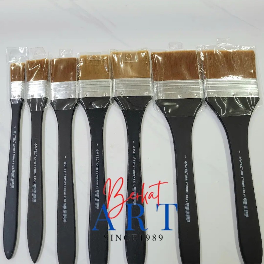 

VTEC Kuas Lukis / Artist Brush Bulu Sintetis 813L Panjang