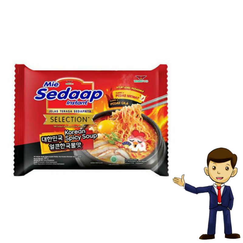 

Sedaap Selection Korean Spicy Soup 77gr
