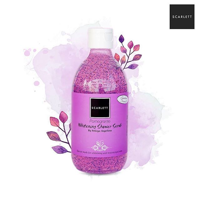 Scarlett Brightening Shower Scrub Pomegrante Original 300 ML