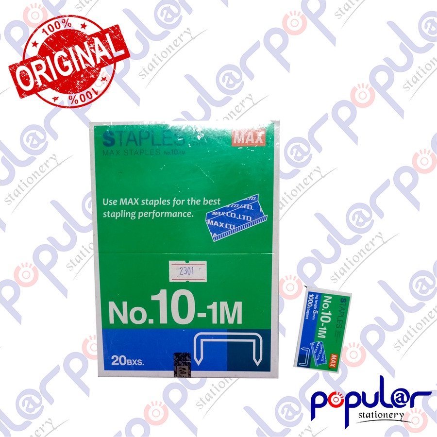 

Isi Staples Max No. 10