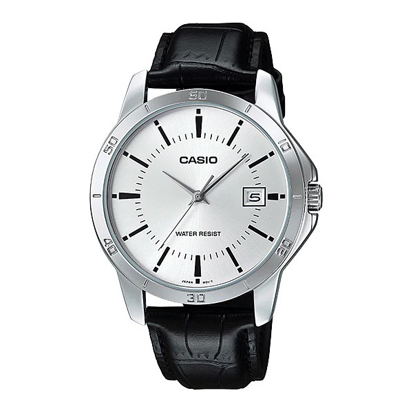 Casio General MTP V004L / MTP-V004L-1A 1B 2B 7A Jam Tangan Analog Pria Kulit