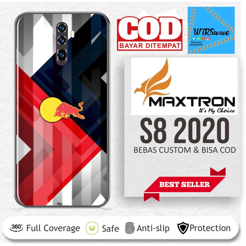 (BELI 1 DAPAT 2) GARSKIN STICKER CASE MAXTRON S8 2020 BANTENG BISA CUSTOM - 1AC78