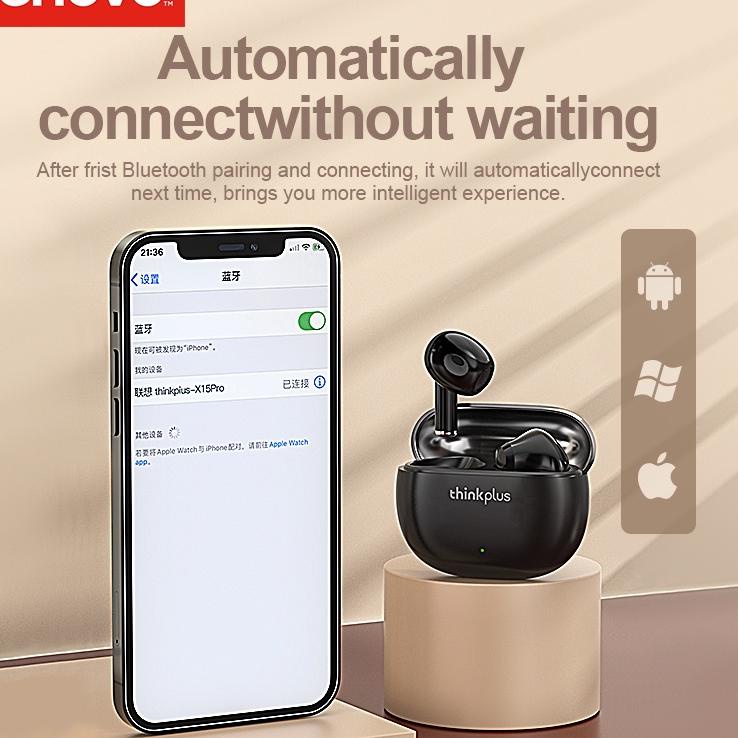Koleksi Terbaru.. Lenovo X15 pro True Wireless Bluetooth Earphone Mini Earbuds TWS-4 Warna