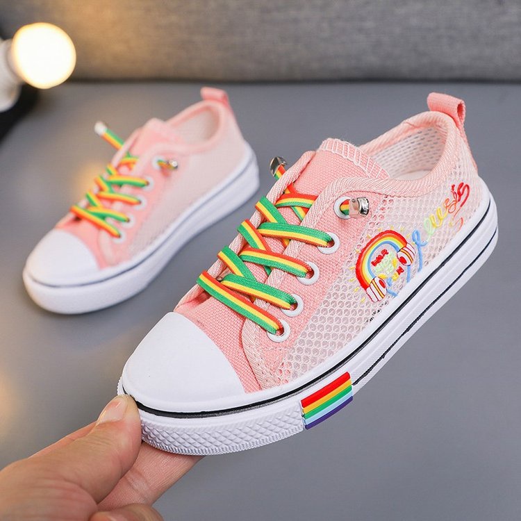 Sepatu Anak Perempuan - Sneaker C-40 RIOR MOTIF Colorful Sepatu Sport Anak Casual Import