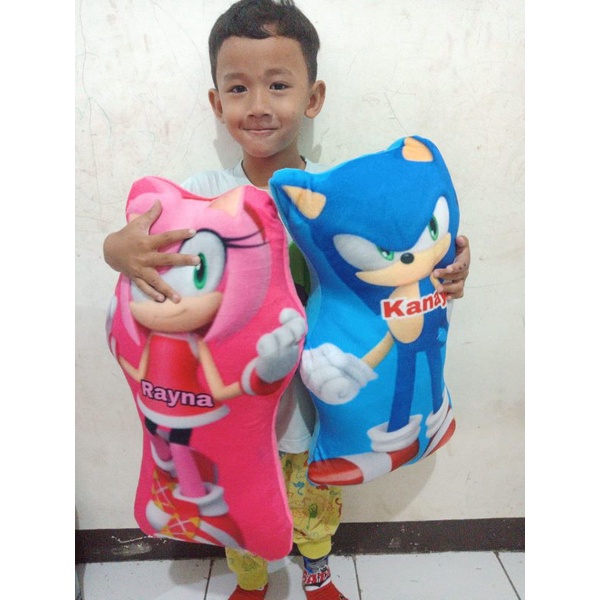 Boneka Karakter Sonic Bantal Sonic Boneka Sonic Mainan Sonic