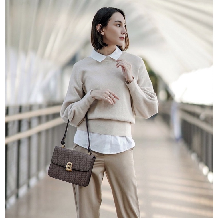 Audrey Canvas Bag - Brown by Buttonscarves