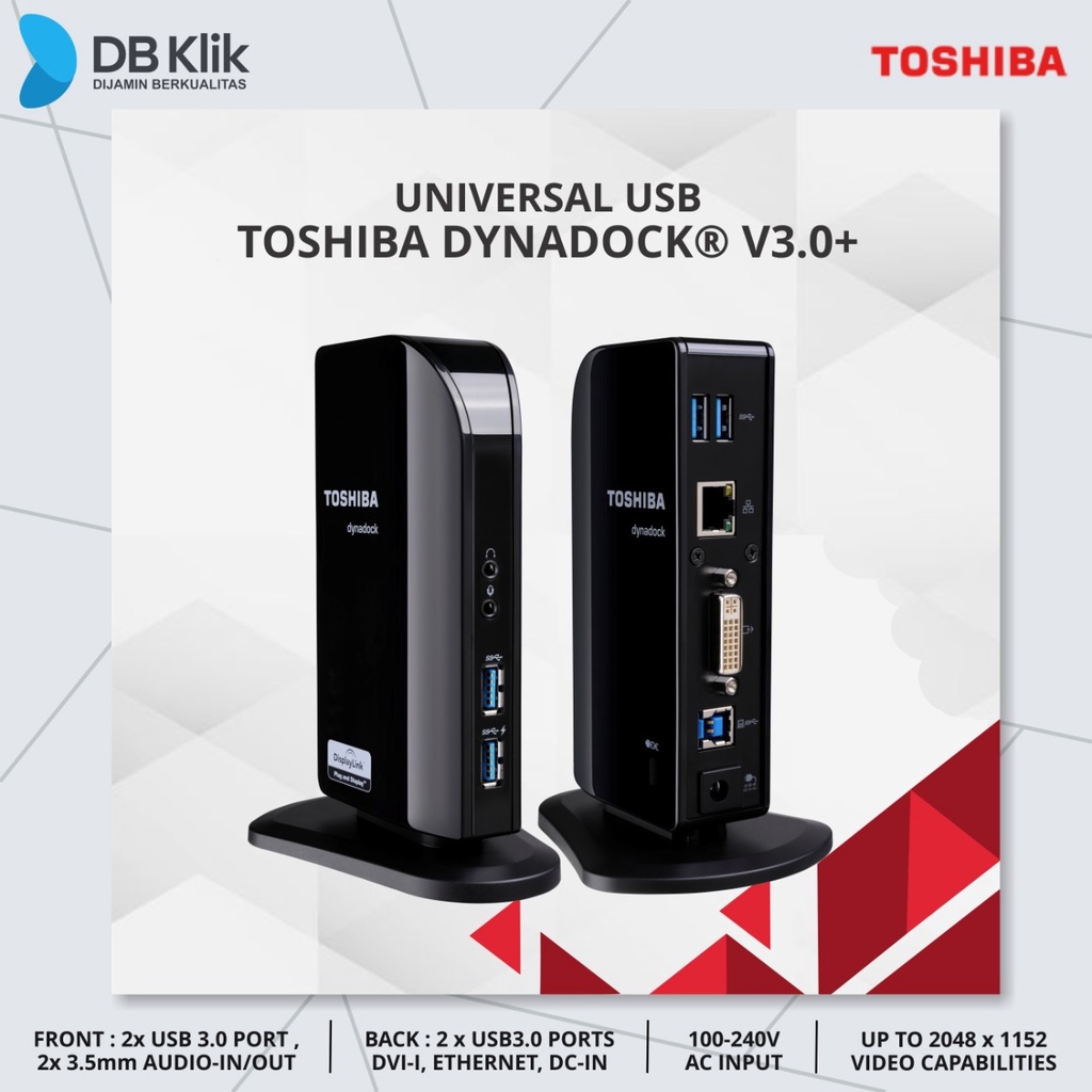 USB Universal Toshiba DYNDOCK V3.0 Dynadock Docking Station USB 3.0...