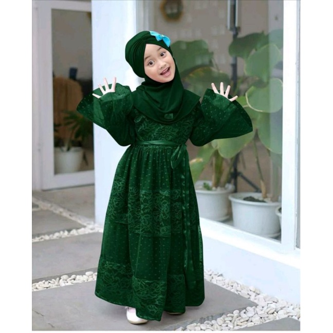 Gamis Pesta Anak Qirania Premium Termurah / Hight Quality