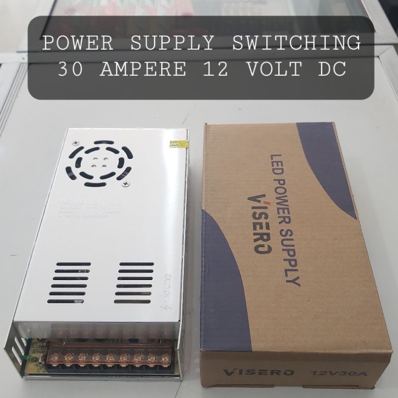 Power Supply Switching 30A 12 Volt PSU Jaring CCTV Radio LED 30 Amper