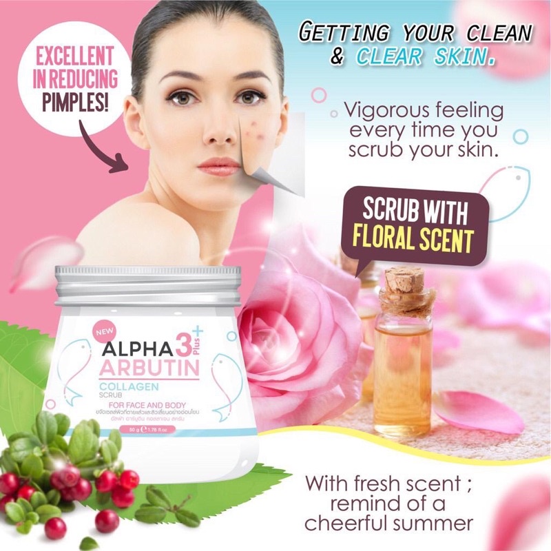 Alpha Arbutin Collagen Scrub