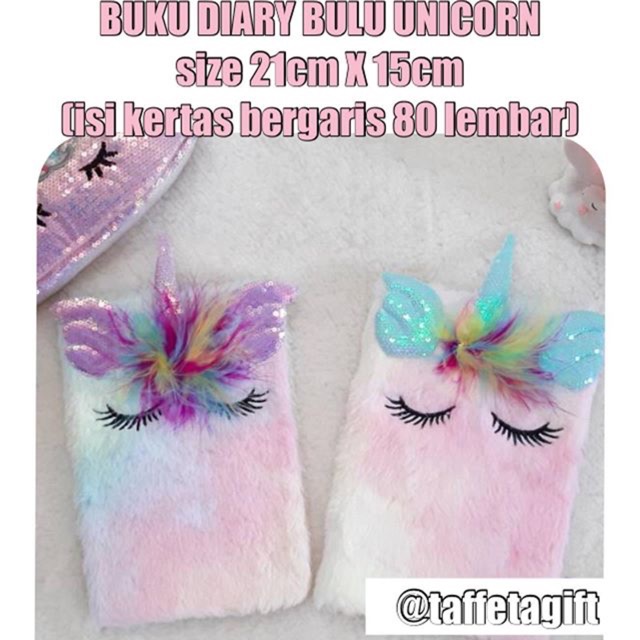 

Diary book/ buku diary / buku unicorn / unicorn fluffy / buku agenda
