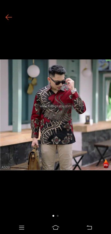 Kemeja Batik Pria Ppbtk07 Modern Lengan Panjang Casual Modis Trendy Masa Kini M L Xl Asli Pekalongan