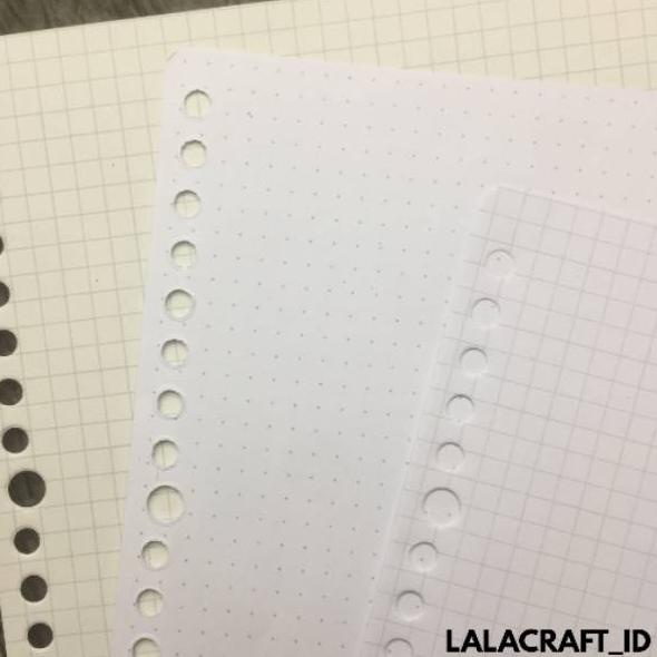 [KODE PRODUK S8S8R4448] [100GSM Gading]Loose Leaf A5 dan B5 Grid/Dot Broken White (Putih Gading, War