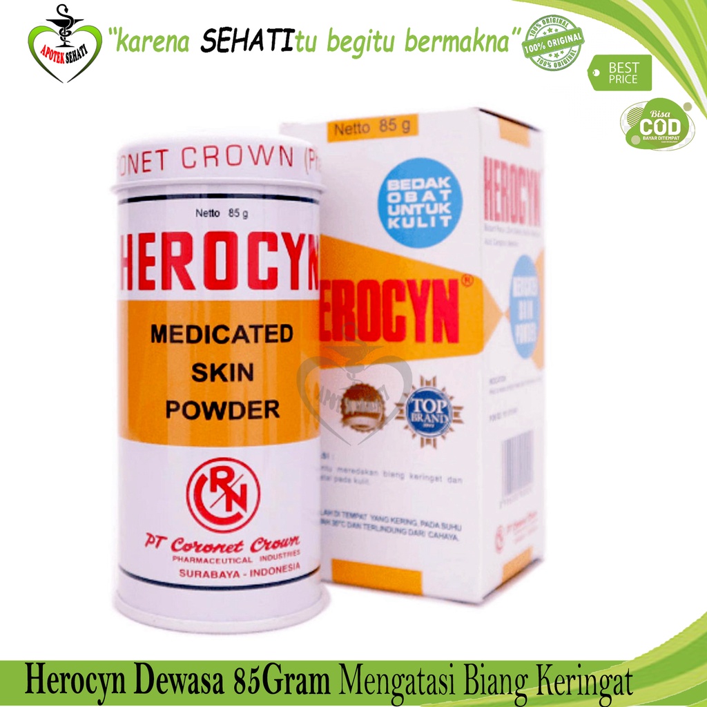 Herocyn Dewasa Bedak Kulit Gatal Biang Keringat Herocyn Powder