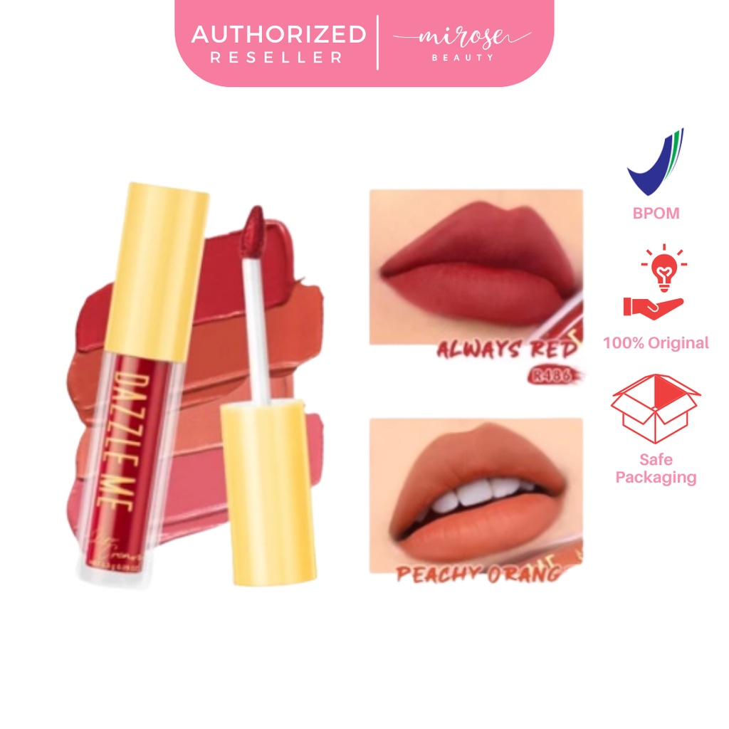 DAZZLE ME Velvet Matte Lip Cream | Vitamin E Waterproof Lipstik