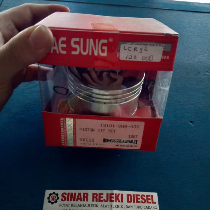 Piston Kit Set Seker Seher Torak Mesin GX160 Standar DaeSung Dae Sung