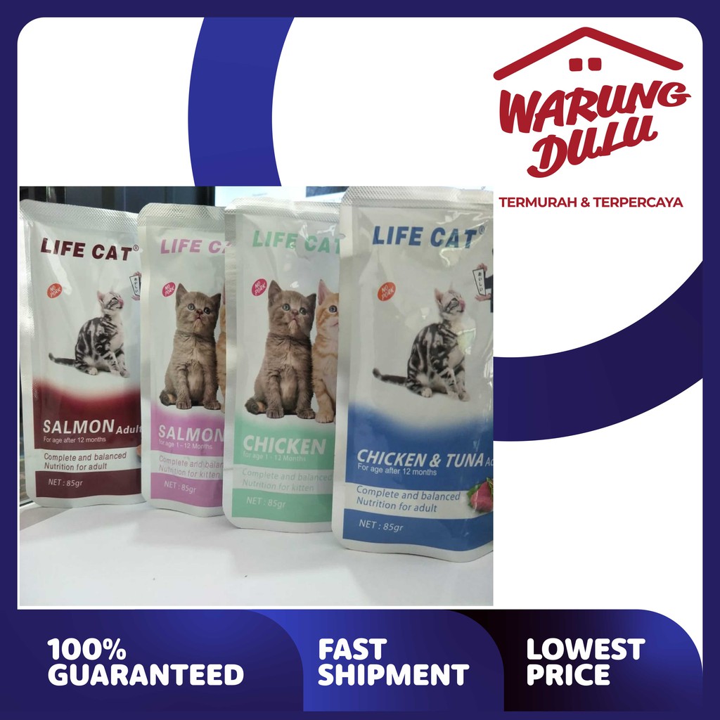 LIFE CAT POUCH KITTEN CHICKEN 85GR