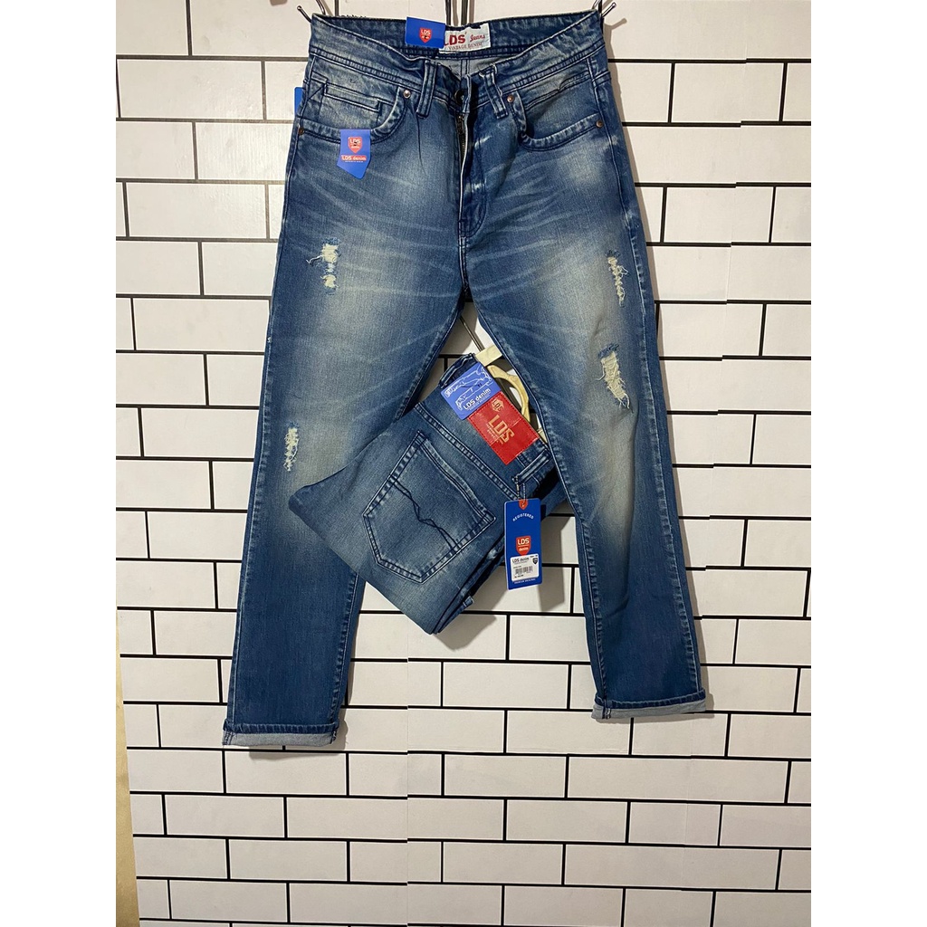 CELANA JEANS LDS PRIA TERBARU MODEL SOBEK