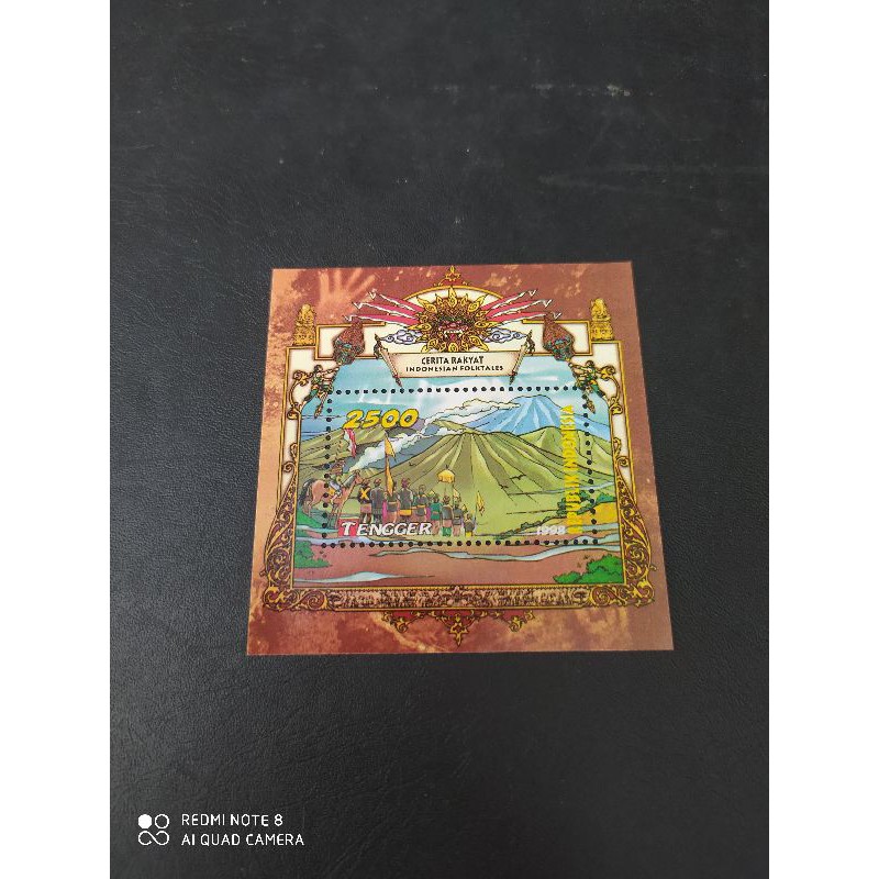

BL3591 Souvenir sheet Prangko Indonesia Seri Cerita Rakyat Tengger 1998 MNH