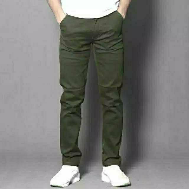 CELANA CINO Panjang Pria Slimfit KERJAHARIAN Santai Casual Formal Katun Twill strech 27 - 36 jumbo