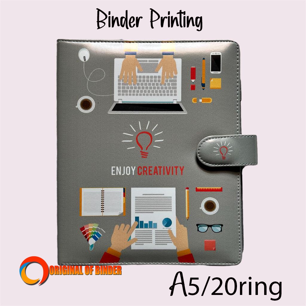 

BINDER PRINTING MOTIP ENJOY CREATIVITY A5 DAN B5