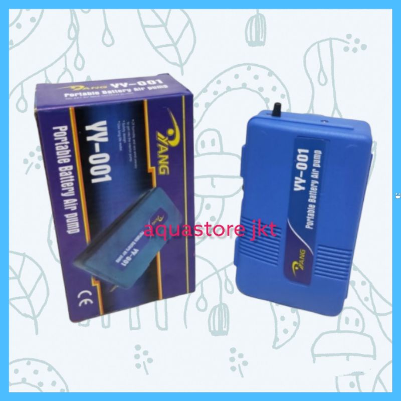 MESIN AERATOR BATRE BATERAI PORTABLE YANG YY 001 aerator aquarium tanpa listrik