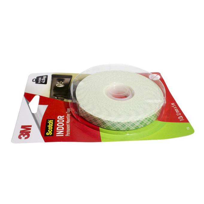 

Indoor Permanent Mounting Double Tape 3M 12 mm x 5 mm Scotch 110