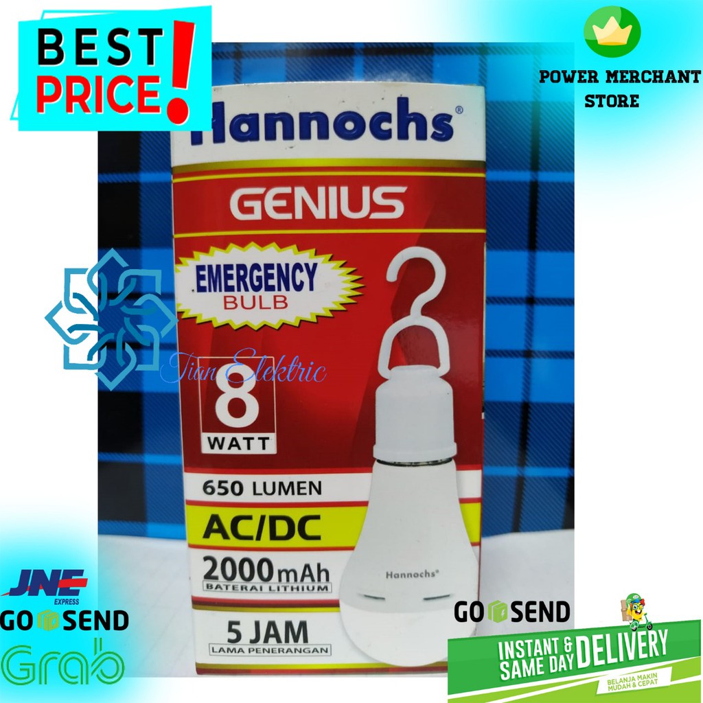 HANNOCHS GENIUS LED 8Watt AC/DC (Emergency Light)